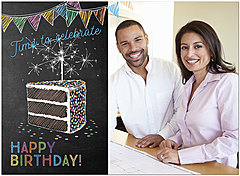 Select a verse or write your own. Cake Slice Photo Card D2310U-V